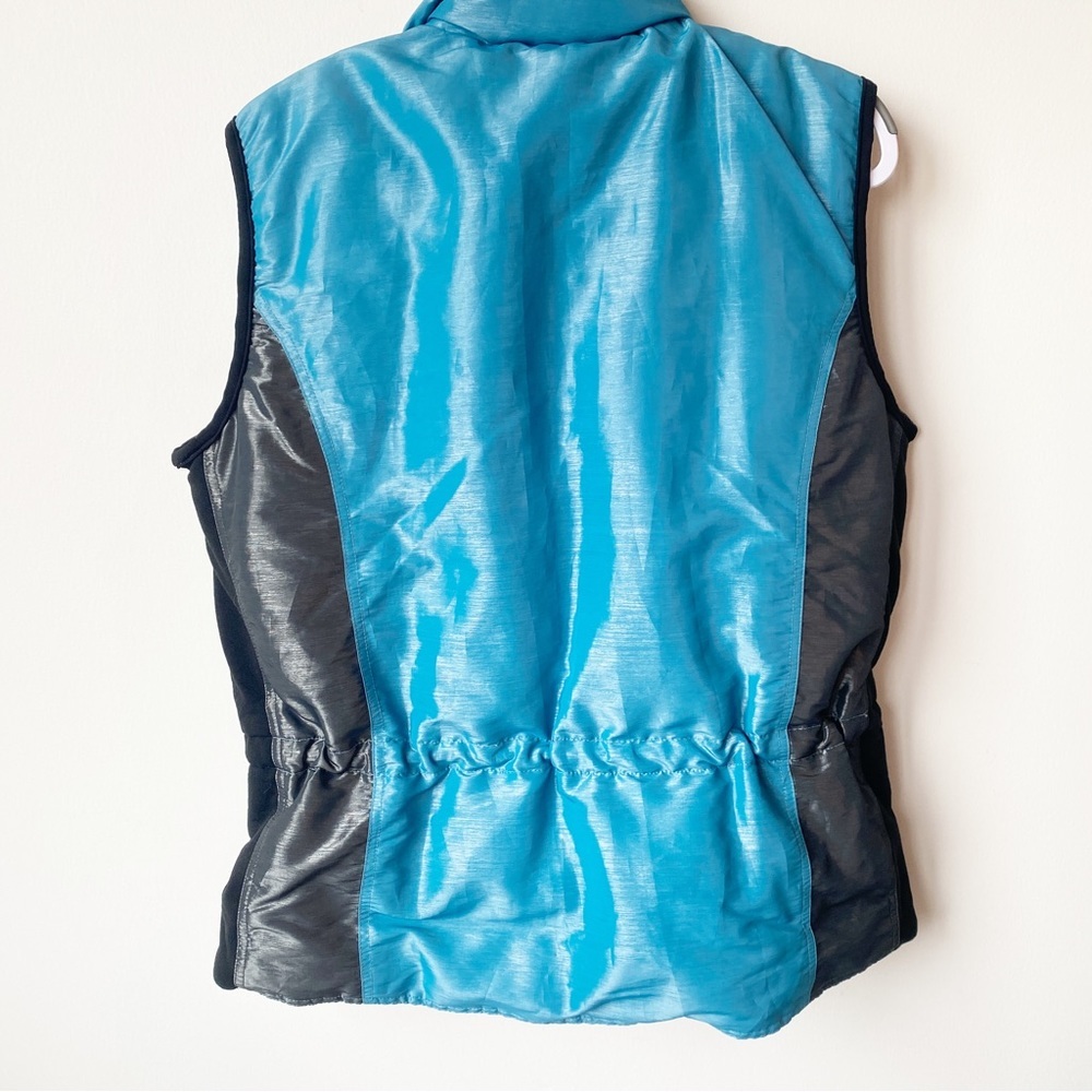 The North Face Retro Blue and Black Goose Down Puffer Vest Size XL - Picture 12 of 13